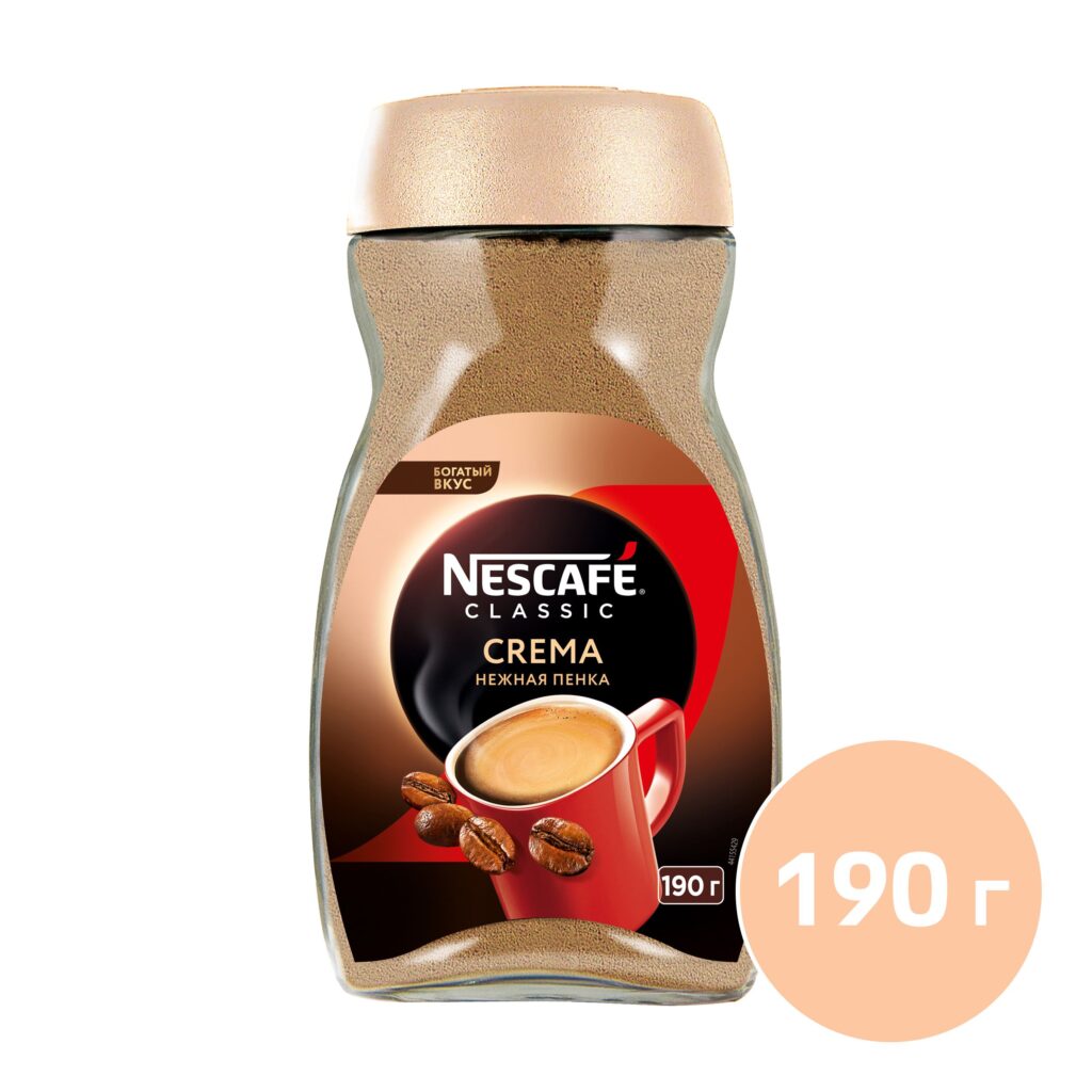 Nescafe classic/kofe neskafe klascykkrema 190g kupytth nan ozon po ...
