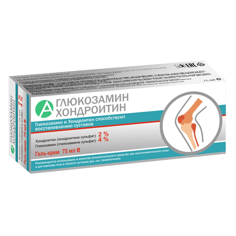 Гелх-крэм glюkoзhamin-хondrotin, gelah-krem, дюр, 75 мл, 1 шт.
